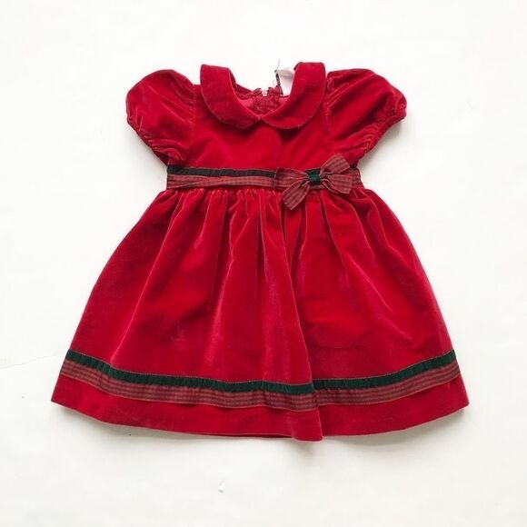 Vintage Good Lad of Philadelphia velvet dress 24m - Picture 1 of 7